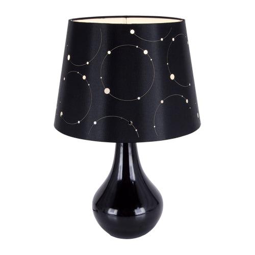 Larysa Lampa Stołowa | Czarna