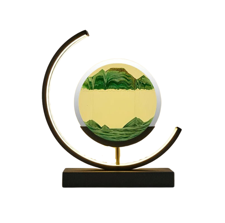 Lampa Z Piaskowym Krajobrazem | Dekoracyjna Lampa Led Ruchoma Sztuka