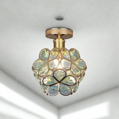 Nöfra | Artystyczna Szklana Lampa Sufitowa Do Salonu I Sypialni