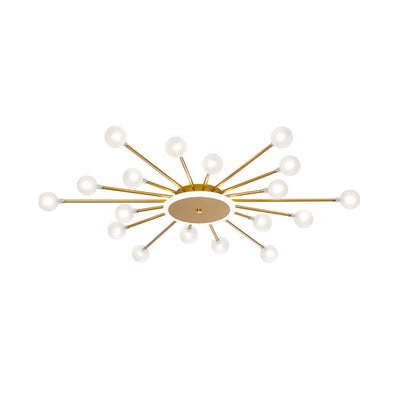 Postmodernistyczna Lampa | Sufitowa Starburst Z Matowym Szkłem