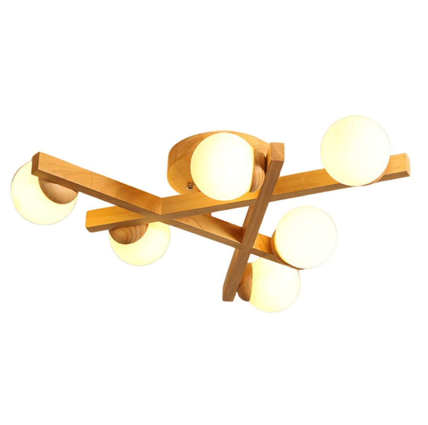 Lampa sufitowa Drift Pebble | Kremowe Szkło, Minimalistyczna Lampa Sufitowa