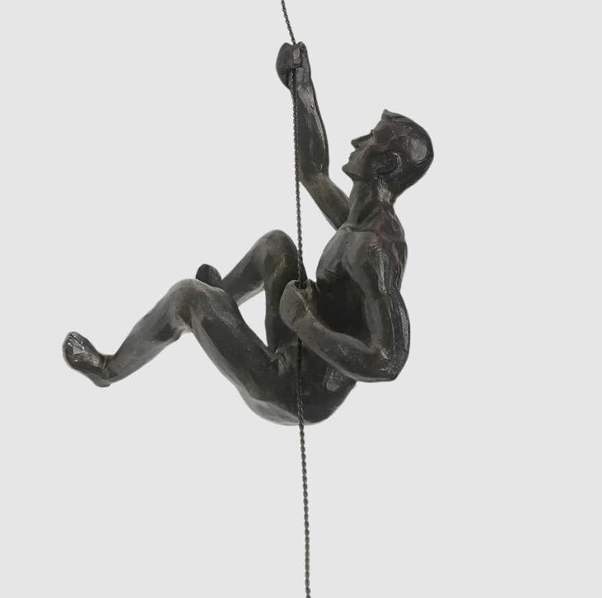 Zestaw Kreatywnej Sztuki Ściennej | Dekoracyjny Ornament Wspinającego Się Mężczyzny Dla Unikalnej Estetyki Życia