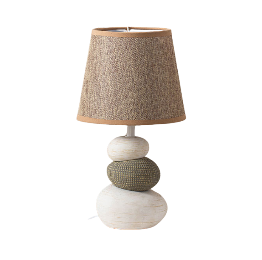 ZenStone | Spokojna Ziemska Lampa Stołowa