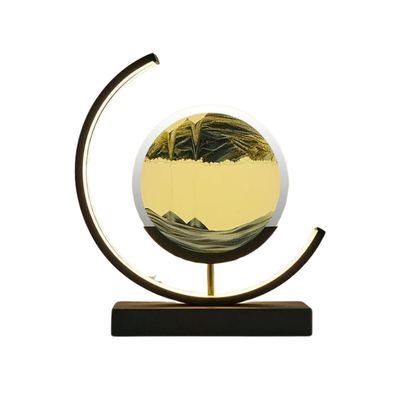 Lampa Z Piaskowym Krajobrazem | Dekoracyjna Lampa Led Ruchoma Sztuka