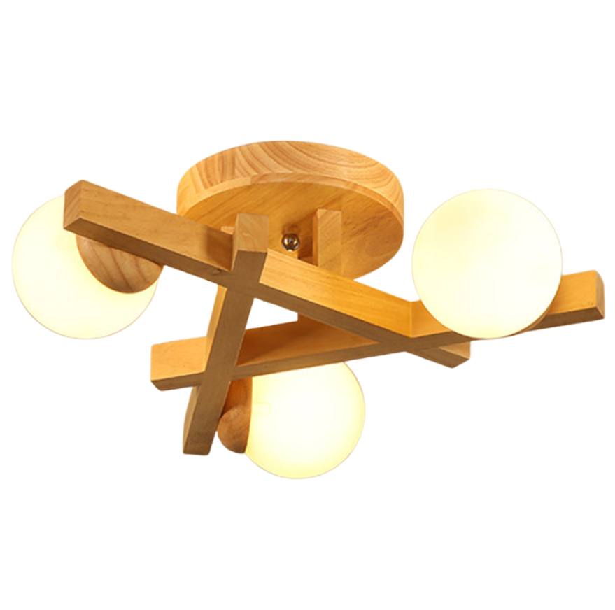 Lampa sufitowa Drift Pebble | Kremowe Szkło, Minimalistyczna Lampa Sufitowa