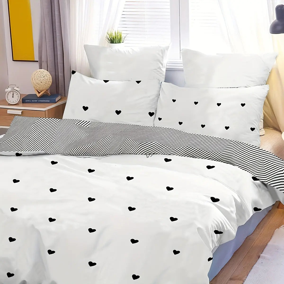 Poszwa na kołdrę z nadrukiem Miłość Czarna | Poszwa na Kołdrę