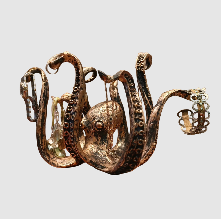 NautiHold | Ekskluzywny Uchwyt Na Kubki W Stylu Nautycznym Z Eleganckim Wzorem Tentakla