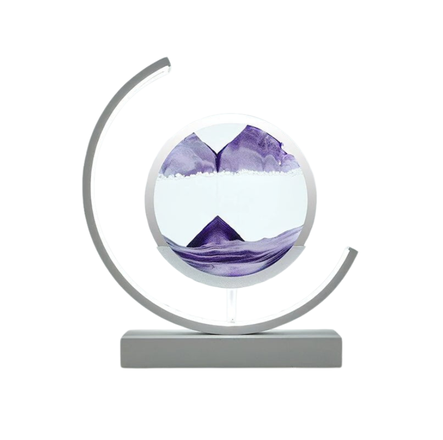 Lampa Z Piaskowym Krajobrazem | Dekoracyjna Lampa Led Ruchoma Sztuka