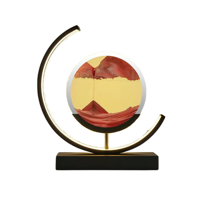 Lampa Z Piaskowym Krajobrazem | Dekoracyjna Lampa Led Ruchoma Sztuka