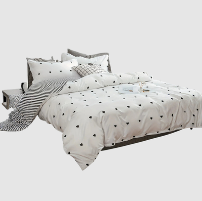 Poszwa na kołdrę z nadrukiem Miłość Czarna | Poszwa na Kołdrę