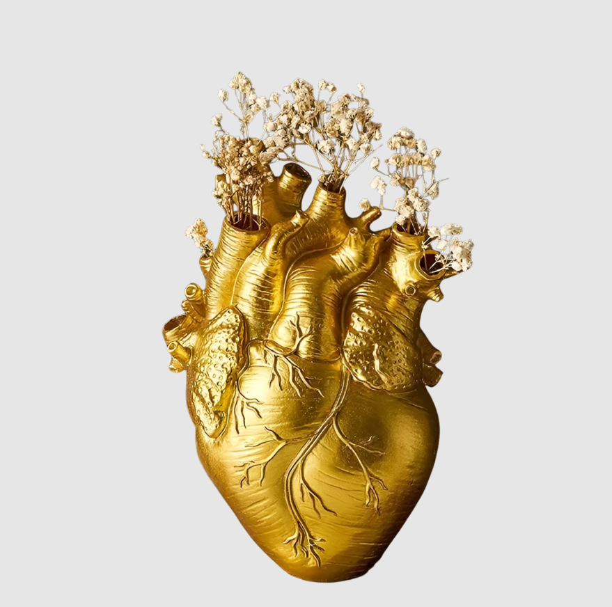 HeartBloom | Wazon Z Bambusa W Kształcie Serca – Ekologiczna Dekoracja