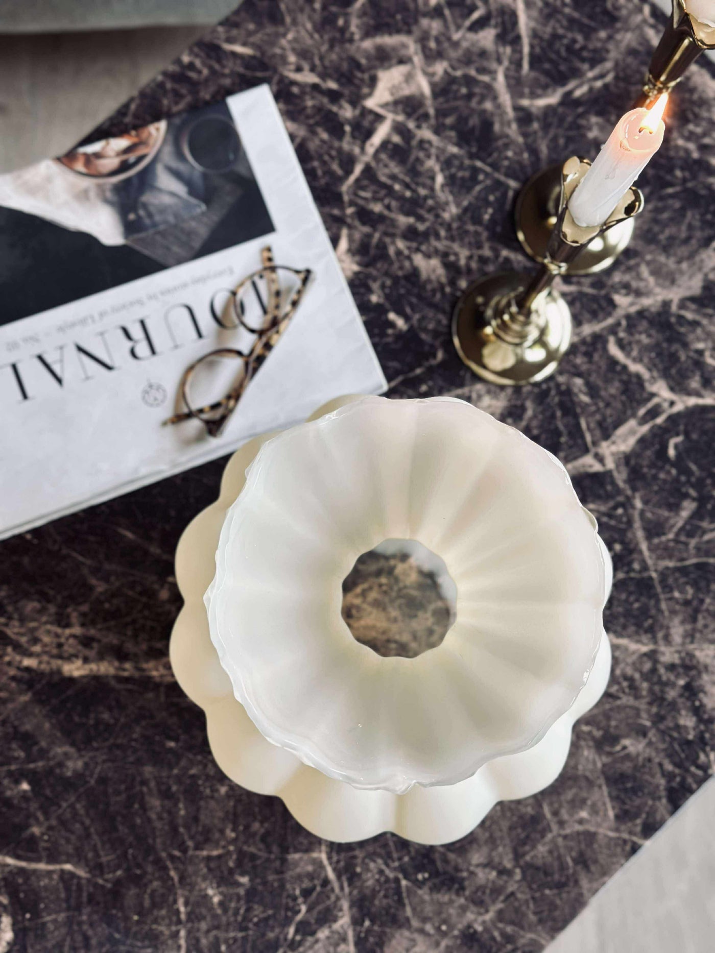 Siena | Wazon z Matowego Szkła – 32 cm