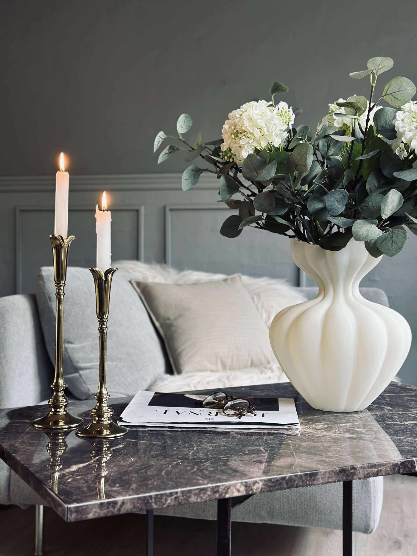 Siena | Wazon z Matowego Szkła – 32 cm