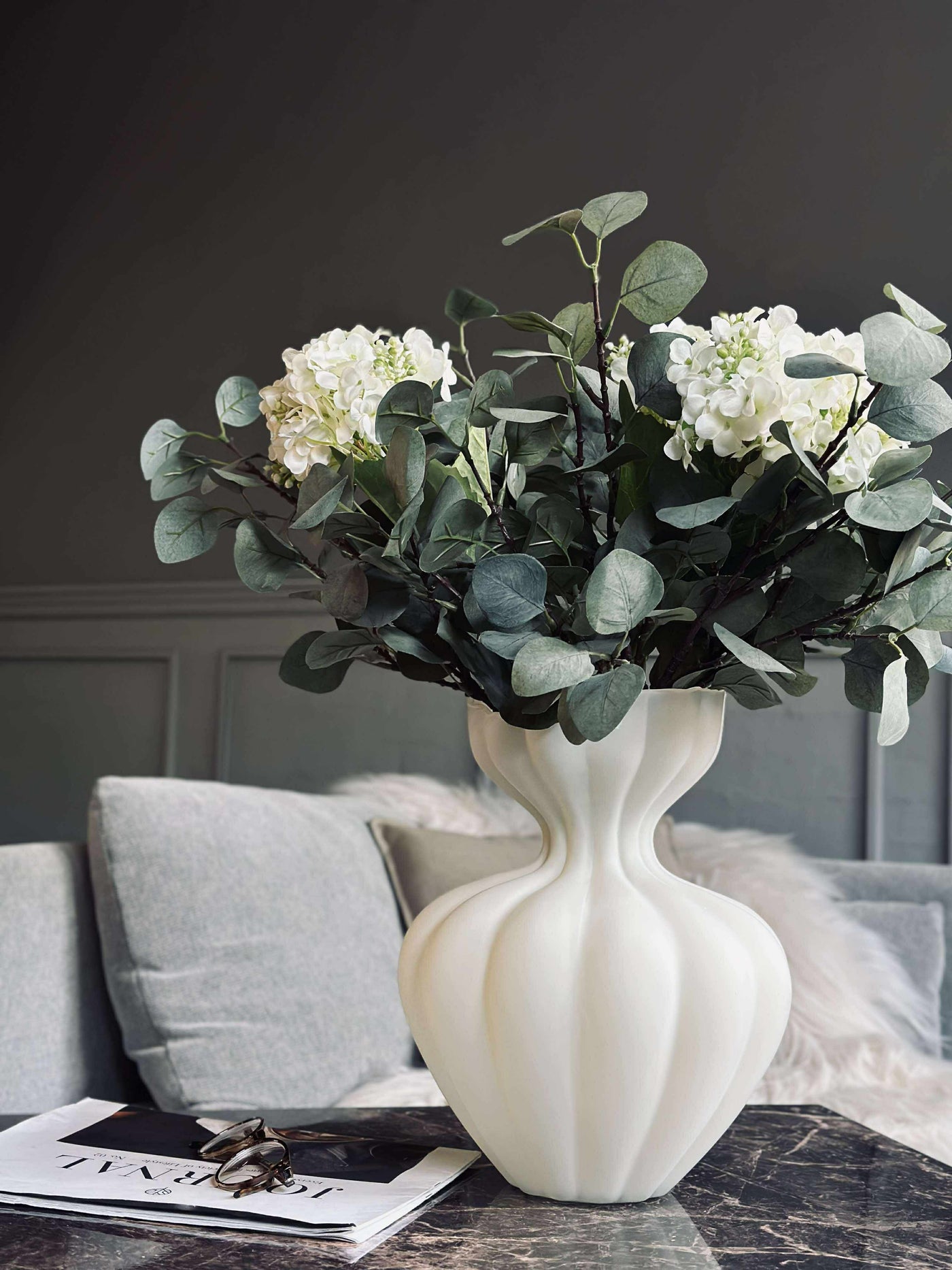 Siena | Wazon z Matowego Szkła – 32 cm