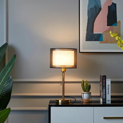 Lumis | Szklana Lampa Stołowa Z Ciepłym Światłem Led