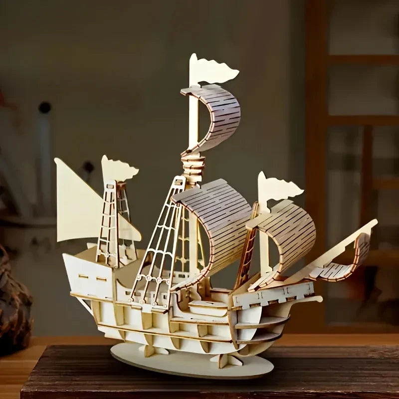 Maritim Pragt | Model układanki żaglówki z drewna DIY SailCraft