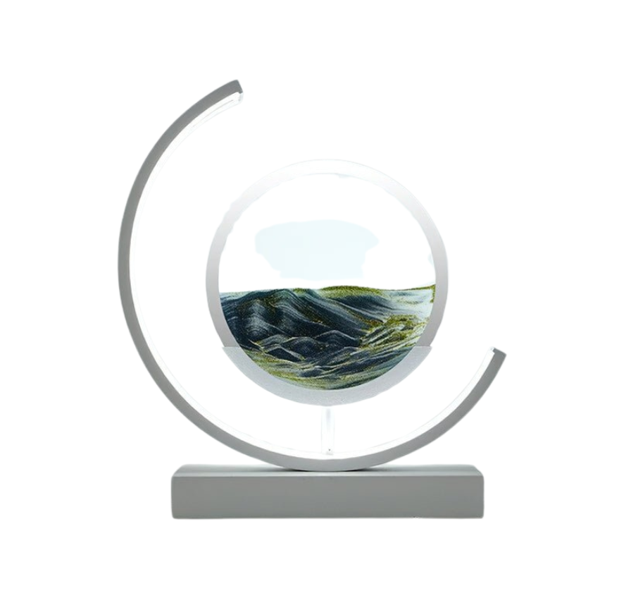 Lampa Z Piaskowym Krajobrazem | Dekoracyjna Lampa Led Ruchoma Sztuka