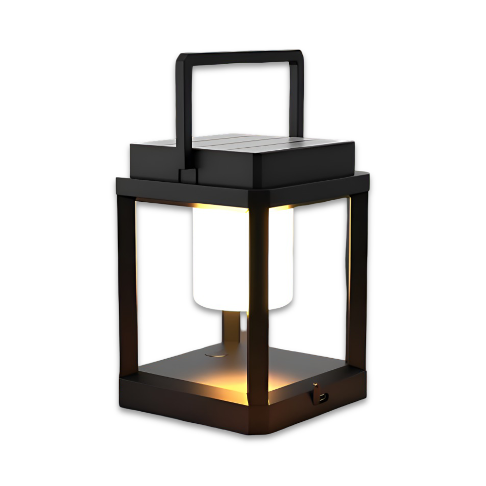 BlackQuad Laternka | Solarna I Usb Ładowalna Lampa Ogrodowa Przenośna