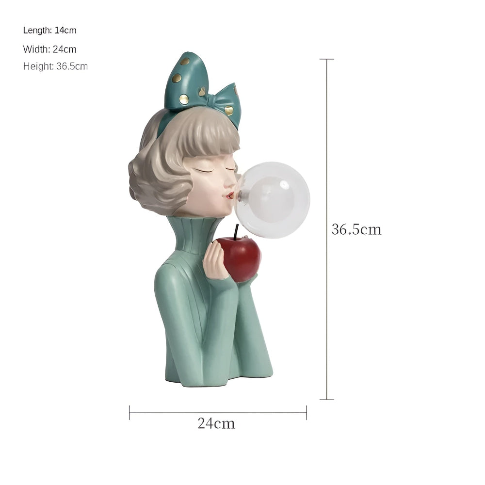 BubbleFairies Lampa Stołowa | Uroczy Kwartet Statui Dziewczynek z Bajek