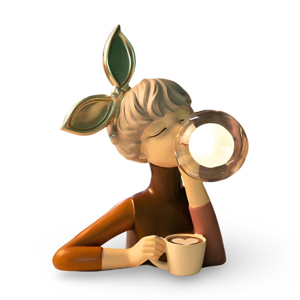 BubbleFairies Lampa Stołowa | Uroczy Kwartet Statui Dziewczynek z Bajek