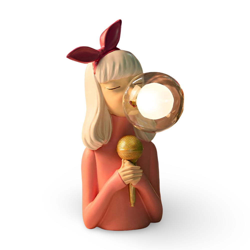 BubbleFairies Lampa Stołowa | Uroczy Kwartet Statui Dziewczynek z Bajek