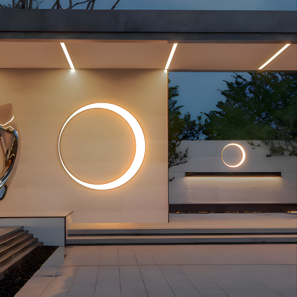 CircuLite Oświetlenie Ścienne | Wodoodporne Okrągłe Lampy Ścienne - Zewnętrzne Lampy LED