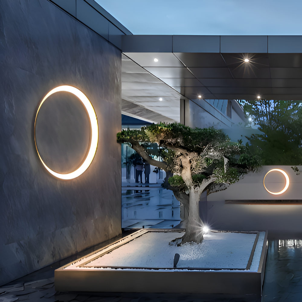 CircuLite Oświetlenie Ścienne | Wodoodporne Okrągłe Lampy Ścienne - Zewnętrzne Lampy LED