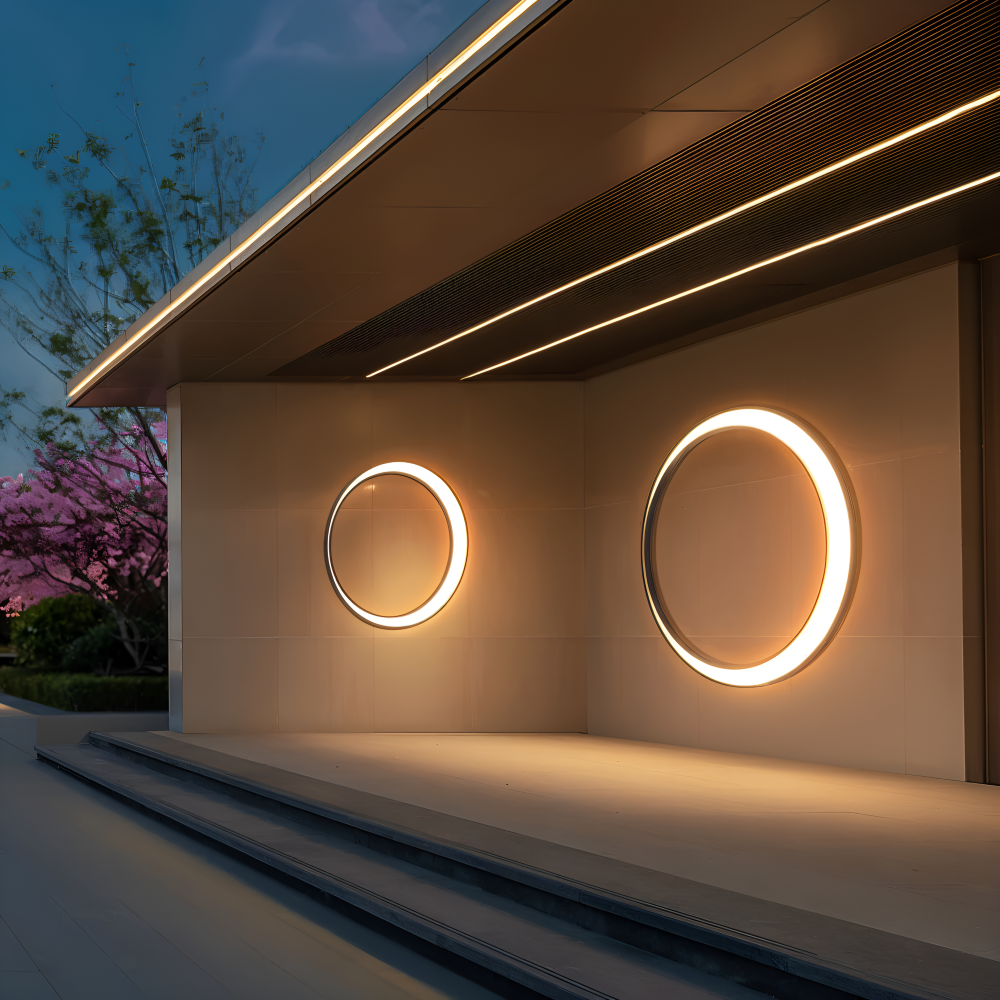 CircuLite Oświetlenie Ścienne | Wodoodporne Okrągłe Lampy Ścienne - Zewnętrzne Lampy LED