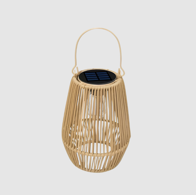 Lampa Słoneczna CageRattan | Lampa Słoneczna Z Bambusa - Lampa Wisząca Wodoodporna