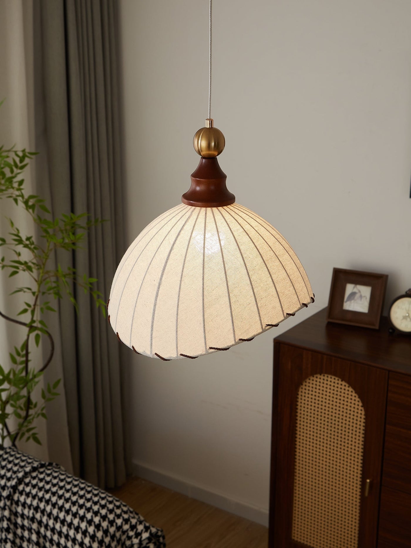 Clarella Lampa Wisząca | Stylowa Lampa Z Tkaniny Vintage