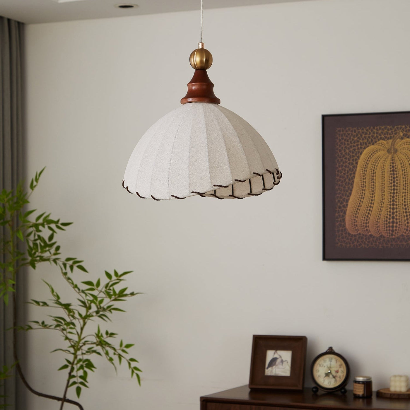 Clarella Lampa Wisząca | Stylowa Lampa Z Tkaniny Vintage