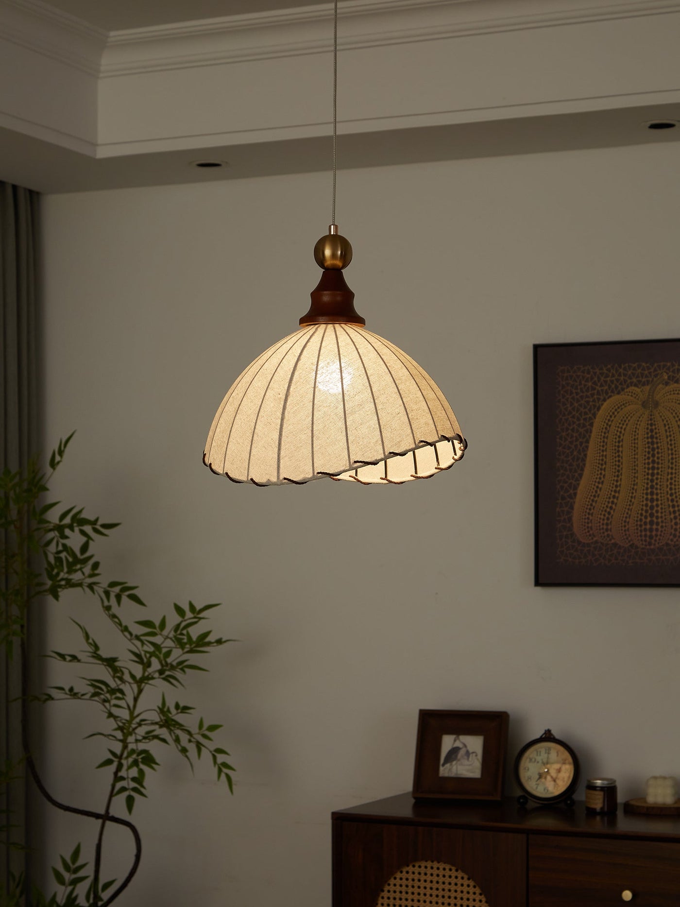 Clarella Lampa Wisząca | Stylowa Lampa Z Tkaniny Vintage