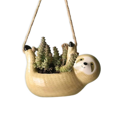 Ręcznie Wykonana Ceramika Doniczka na Kwiaty | Design Leniwego Kota do Kreatywnego Wnętrza