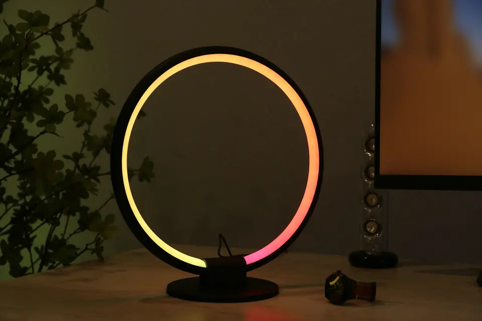 Lampa biurkowa LED Circle | RGB