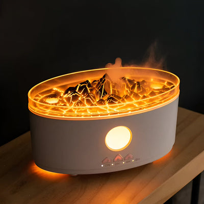 Ultradźwiękowy Dyfuzor Aromatu i Nawilżacz Powietrza Inspirowany Meduzą | Design Wulkanowego Płomienia