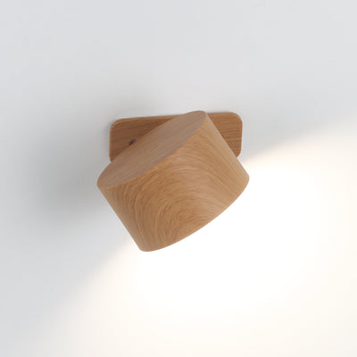 Ticky Magnetyczna Lampa Ścienna | Wygląd Drewna