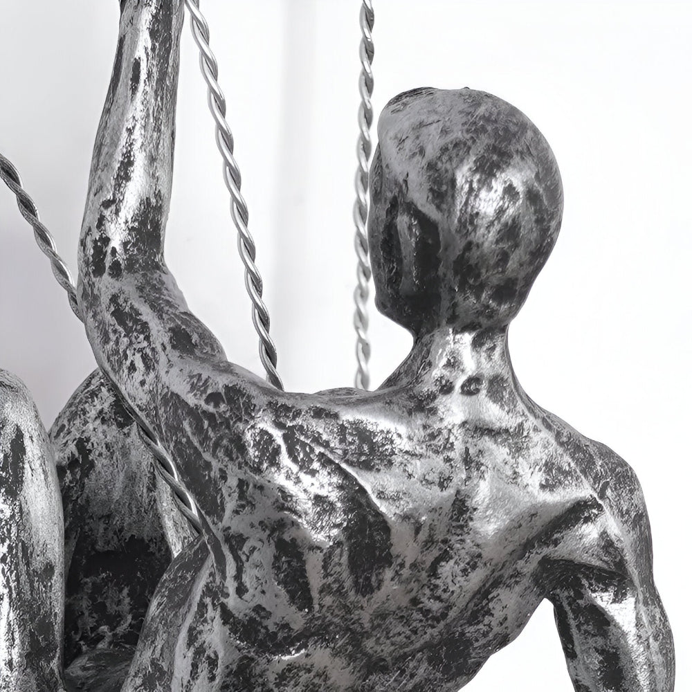 Zestaw Kreatywnej Sztuki Ściennej | Ornament Dekoracyjny Wspinający się Człowiek dla Unikalnej Estetyki Wnętrz