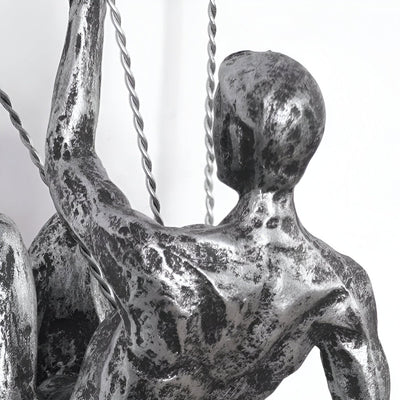 Zestaw Kreatywnej Sztuki Ściennej | Ornament Dekoracyjny Wspinający się Człowiek dla Unikalnej Estetyki Wnętrz