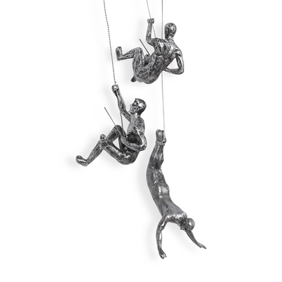 Zestaw Kreatywnej Sztuki Ściennej | Ornament Dekoracyjny Wspinający się Człowiek dla Unikalnej Estetyki Wnętrz