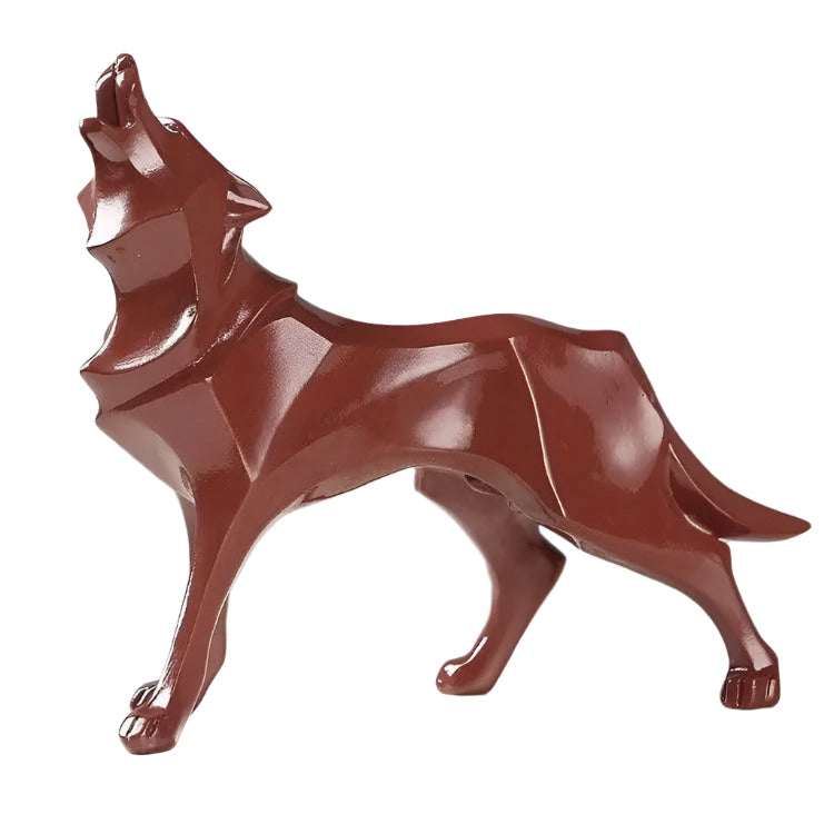 LupoForm | Geometryczny Pomnik Wilka z Ostro Kątem Designu do Nowoczesnych Wnętrz