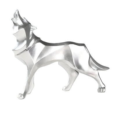 LupoForm | Geometryczny Pomnik Wilka z Ostro Kątem Designu do Nowoczesnych Wnętrz