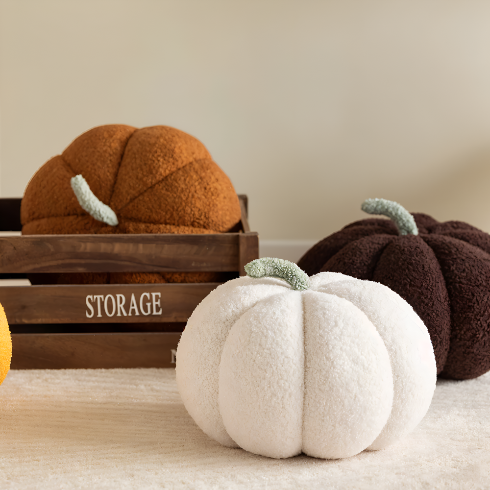 Poduszka Dynia | Pluszowa Poduszka Teksturowana Dynia
