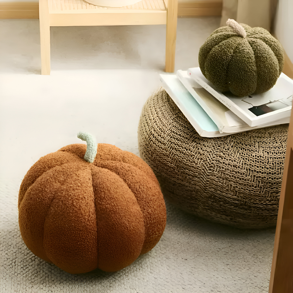 Poduszka Dynia | Pluszowa Poduszka Teksturowana Dynia