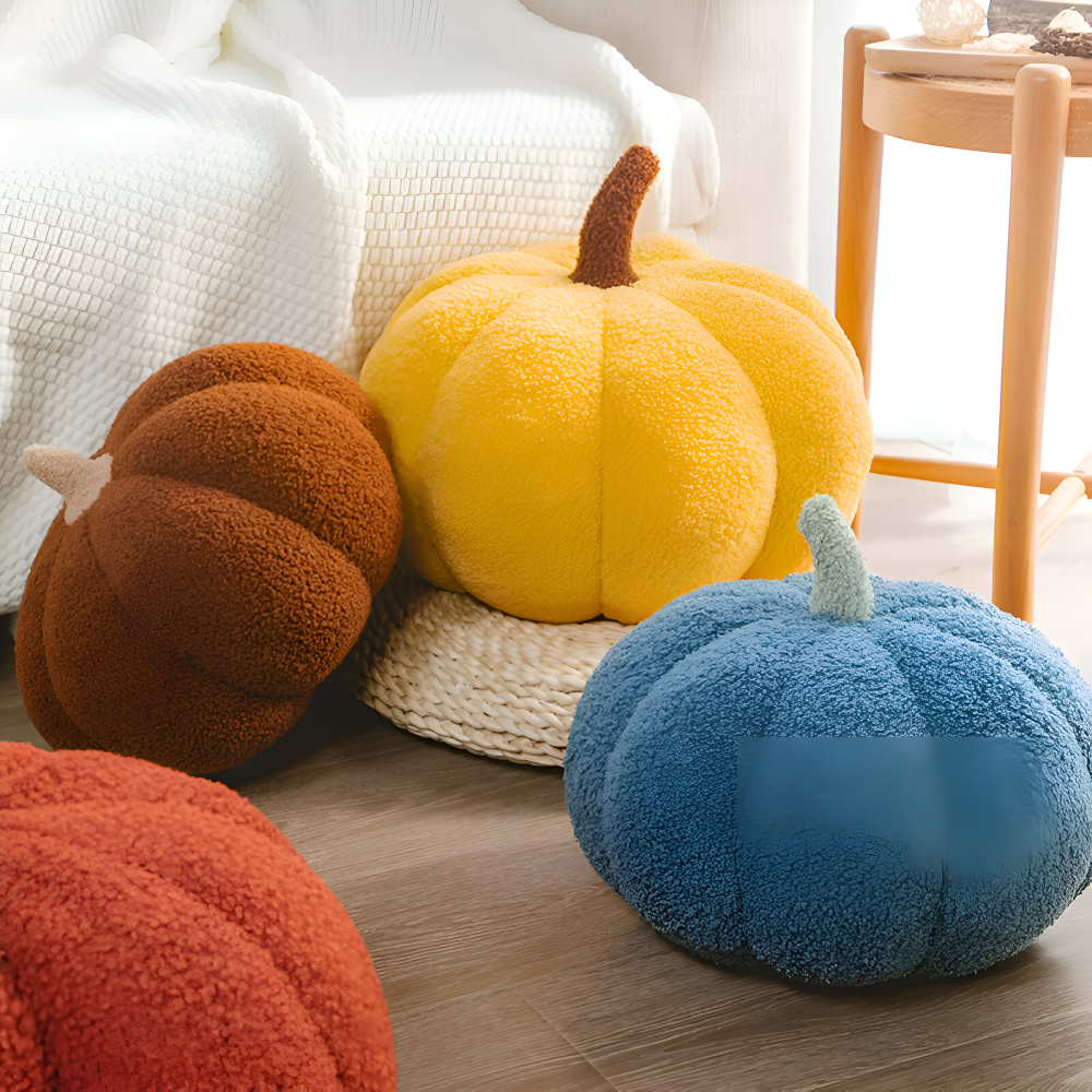 Poduszka Dynia | Pluszowa Poduszka Teksturowana Dynia