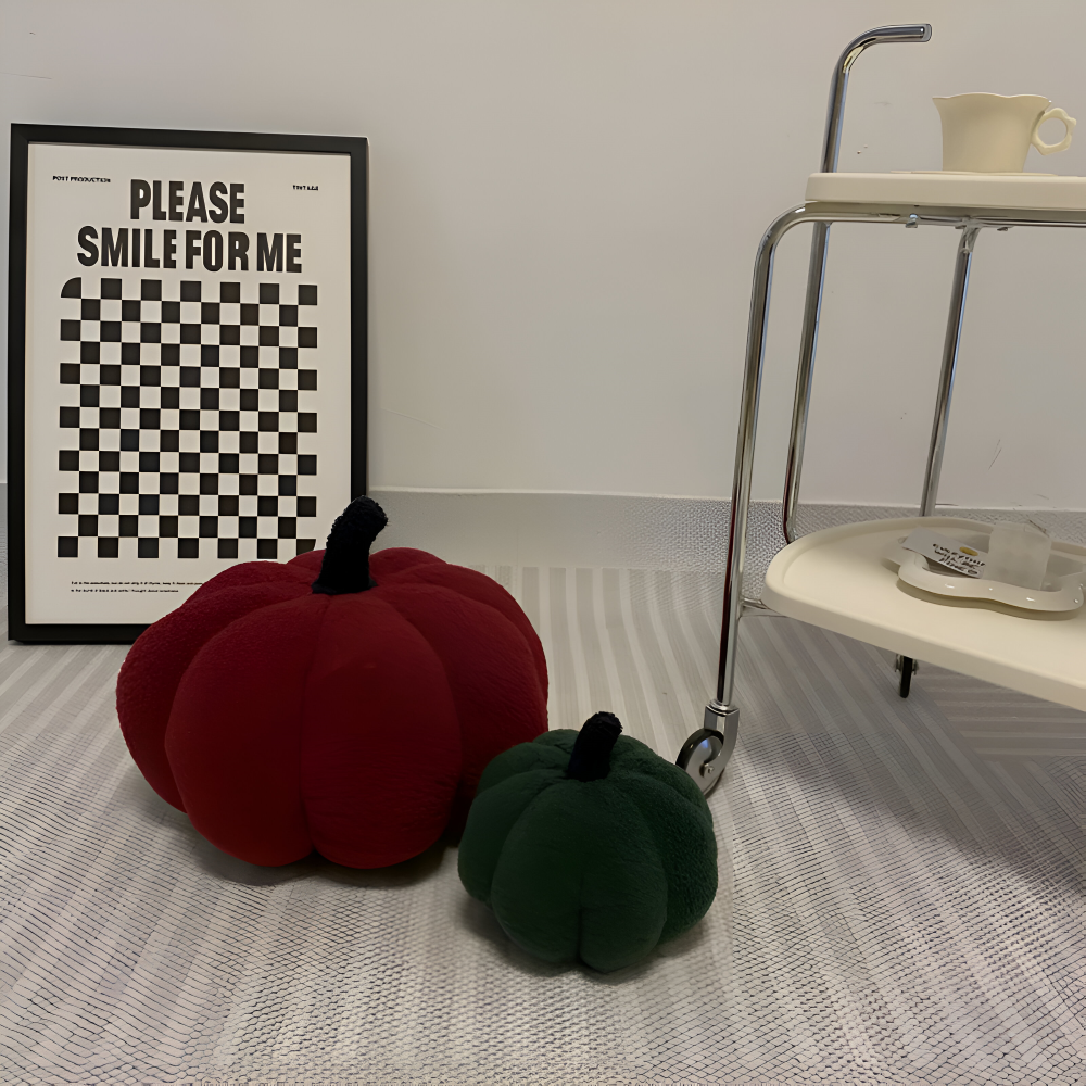 Poduszka Dynia | Pluszowa Poduszka Teksturowana Dynia