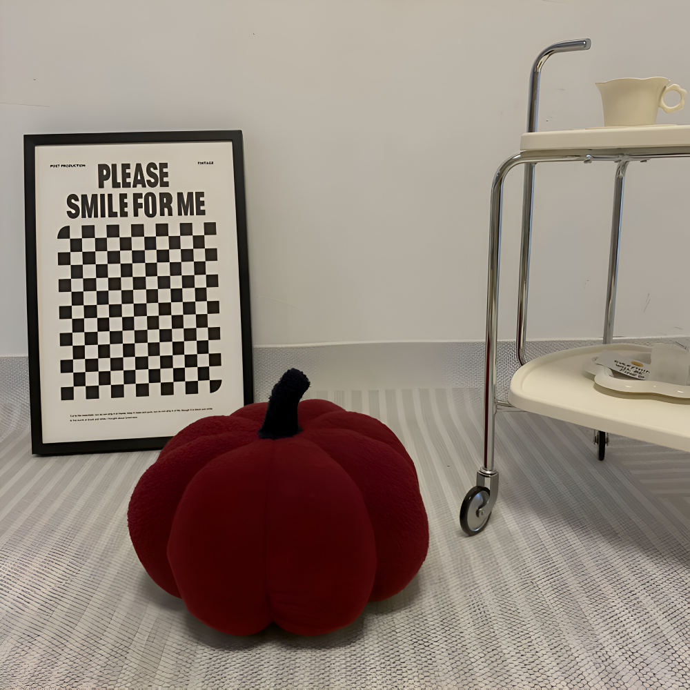 Poduszka Dynia | Pluszowa Poduszka Teksturowana Dynia