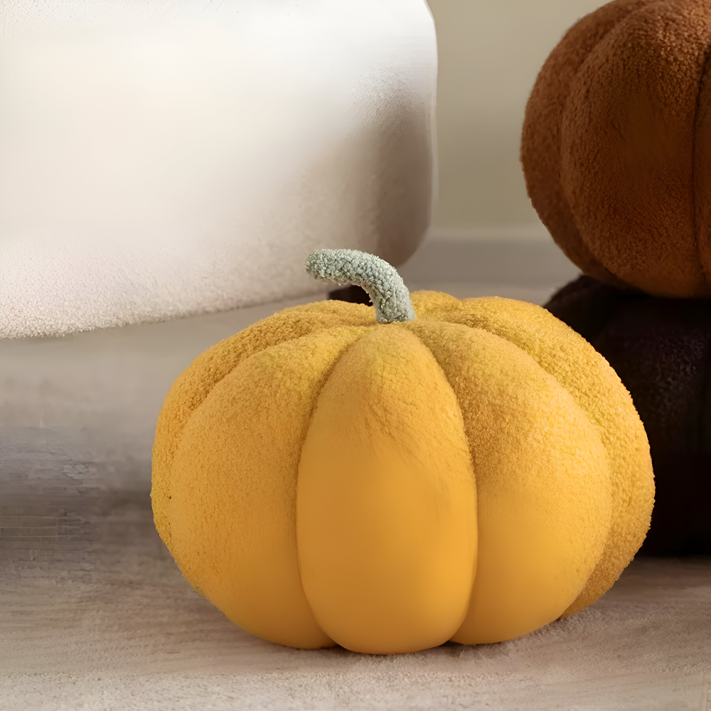 Poduszka Dynia | Pluszowa Poduszka Teksturowana Dynia