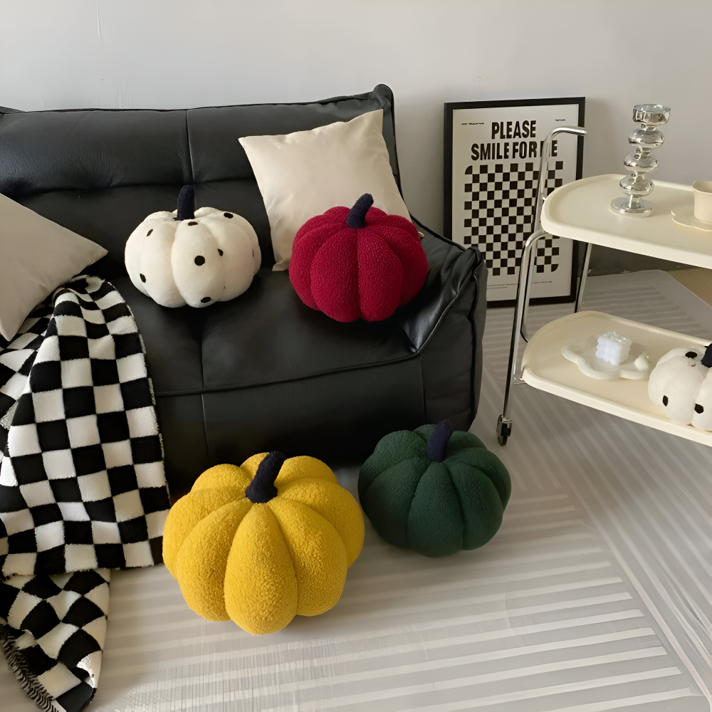 Poduszka Dynia | Pluszowa Poduszka Teksturowana Dynia