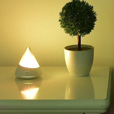 IceGlow | Bezprzewodowa Lampa Nocna Led Z Oświetleniem Ambientowym Usb Rgb