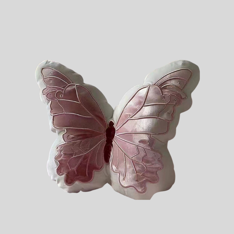 ButterPlush | Poduszka Pluszowa Motyl – Miękka Poduszka Dekoracyjna Na Sofę I Pokój Dziecięcy